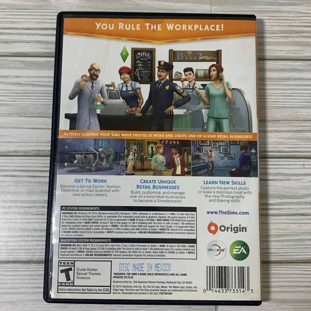 The SIMS 4 Get to Work Expansion Pack for PC